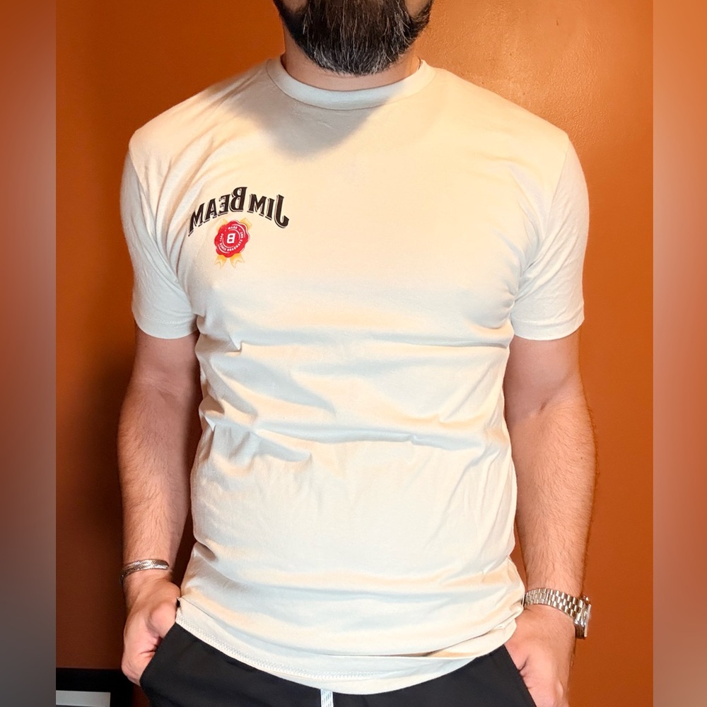 Jim Beam Cream Short Sleeve Tee